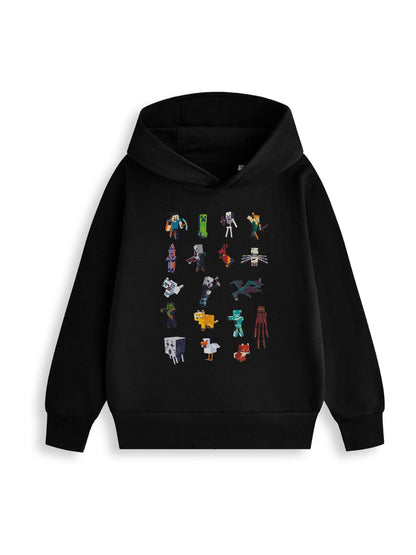 Dsiney Kidz - Vanilla Underground Black Minecraft Sprites Hoodie image 1