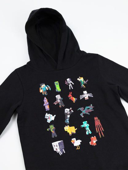 Dsiney Kidz - Vanilla Underground Black Minecraft Sprites Hoodie image 3