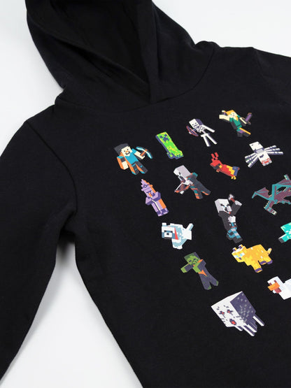Dsiney Kidz - Vanilla Underground Black Minecraft Sprites Hoodie image 4