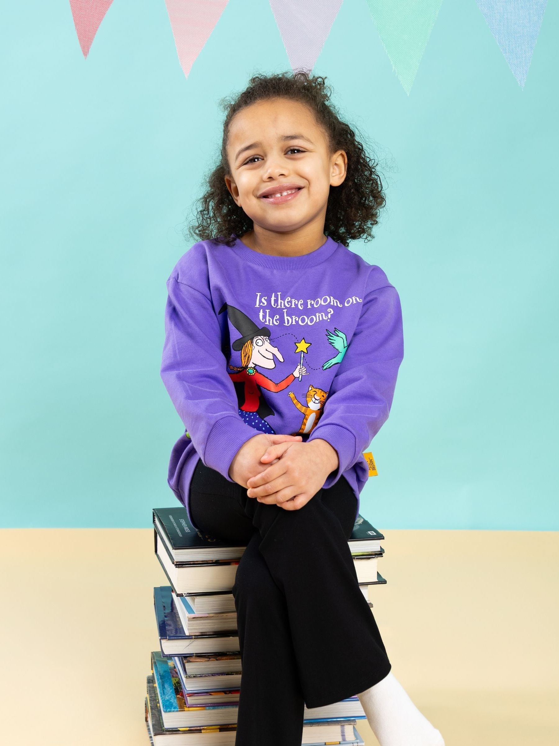 Dsiney Kidz - Vanilla Underground Purple Room On The Broom Sweatshirt image 1