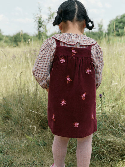 Dsiney Kidz - Berry Pink Blouse and Embroidered Cord Pinafore Set (3mths-8yrs) image 3