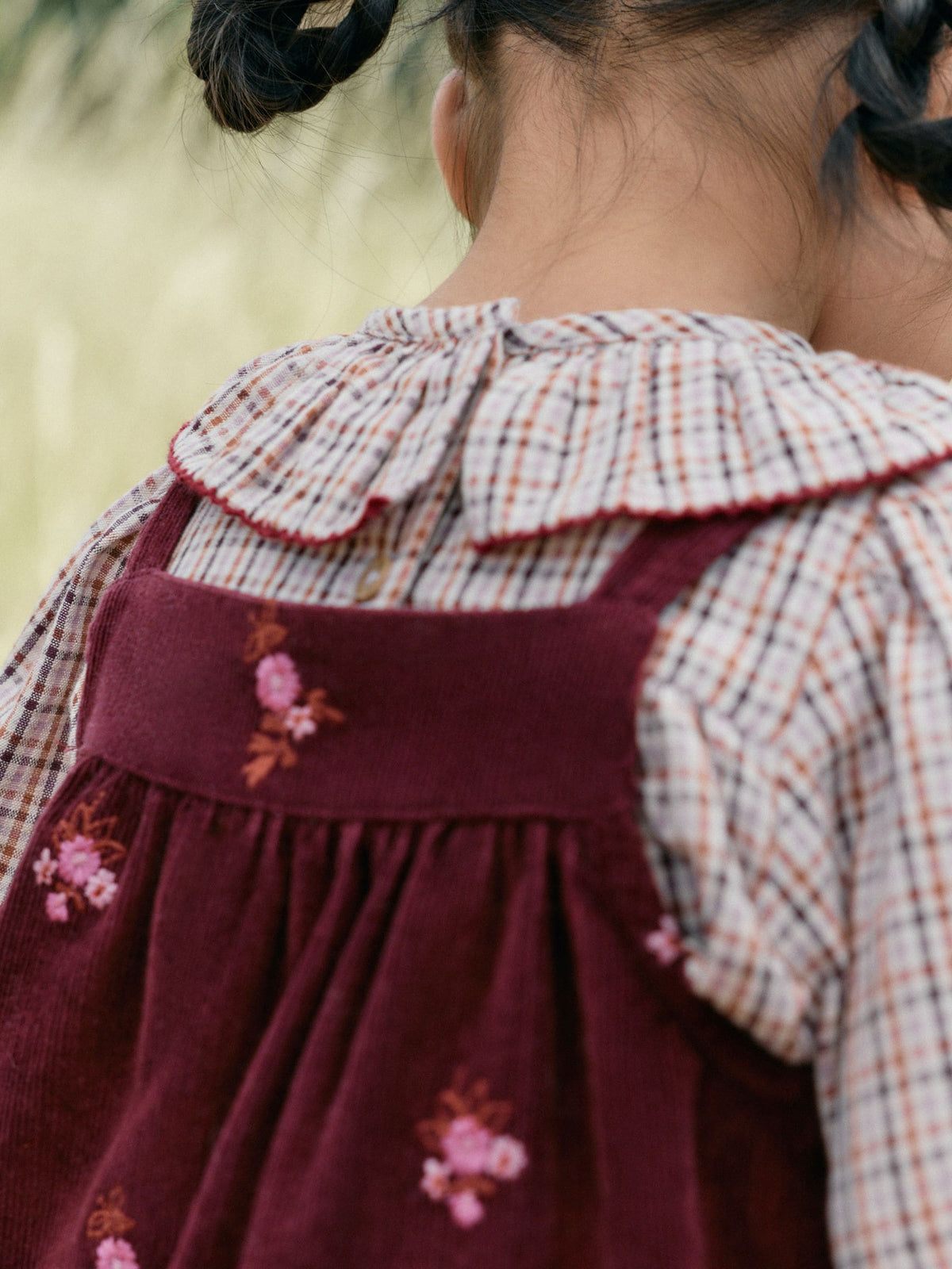 Dsiney Kidz - Berry Pink Blouse and Embroidered Cord Pinafore Set (3mths-8yrs) image 4