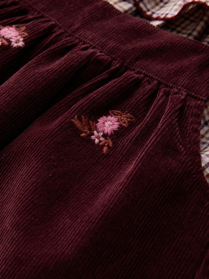 Dsiney Kidz - Berry Pink Blouse and Embroidered Cord Pinafore Set (3mths-8yrs) image 9