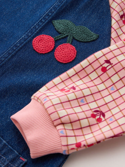 Dsiney Kidz - Cherry Print Raglan Denim Dress (3mths-8yrs) image 7