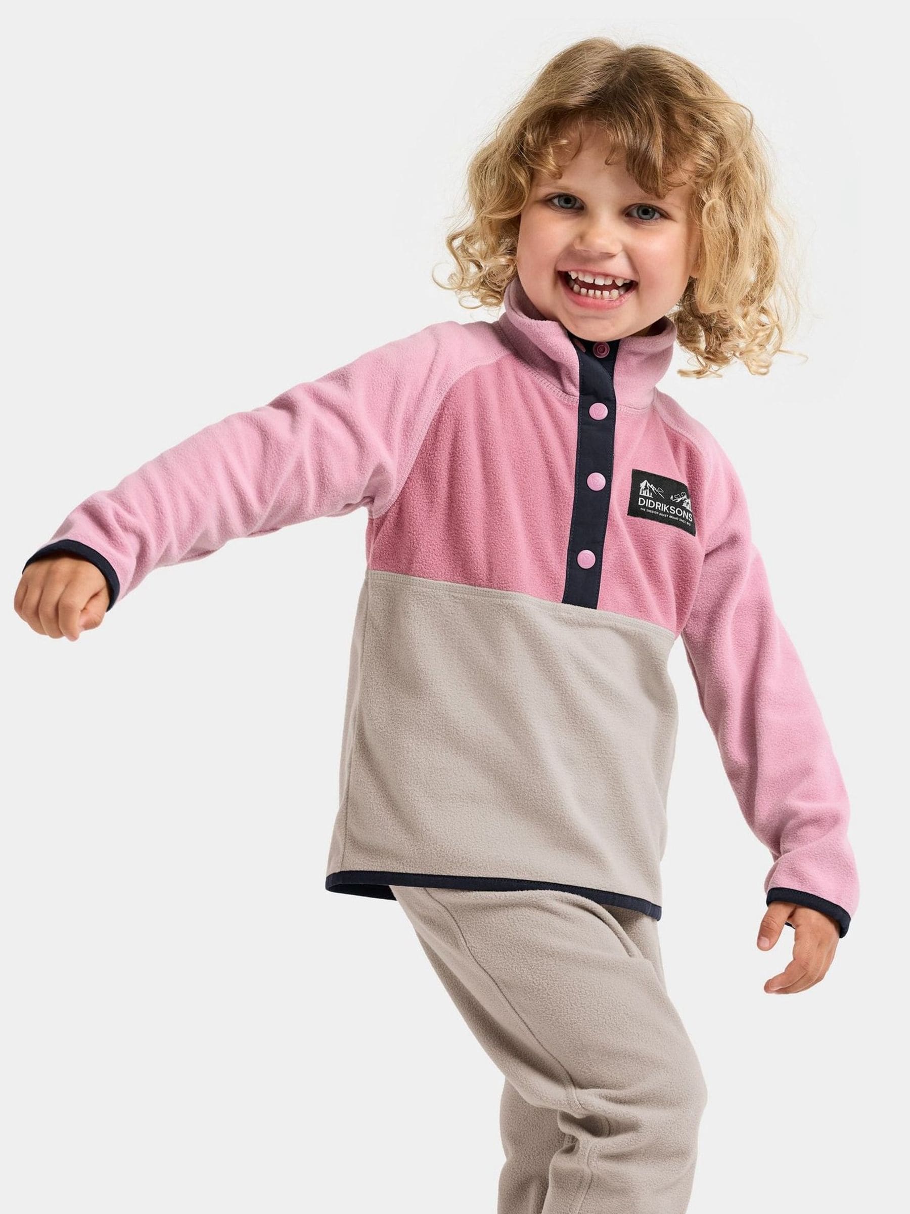 Dsiney Kidz - Didriksons Pink Monte Half Button Fleece image 1