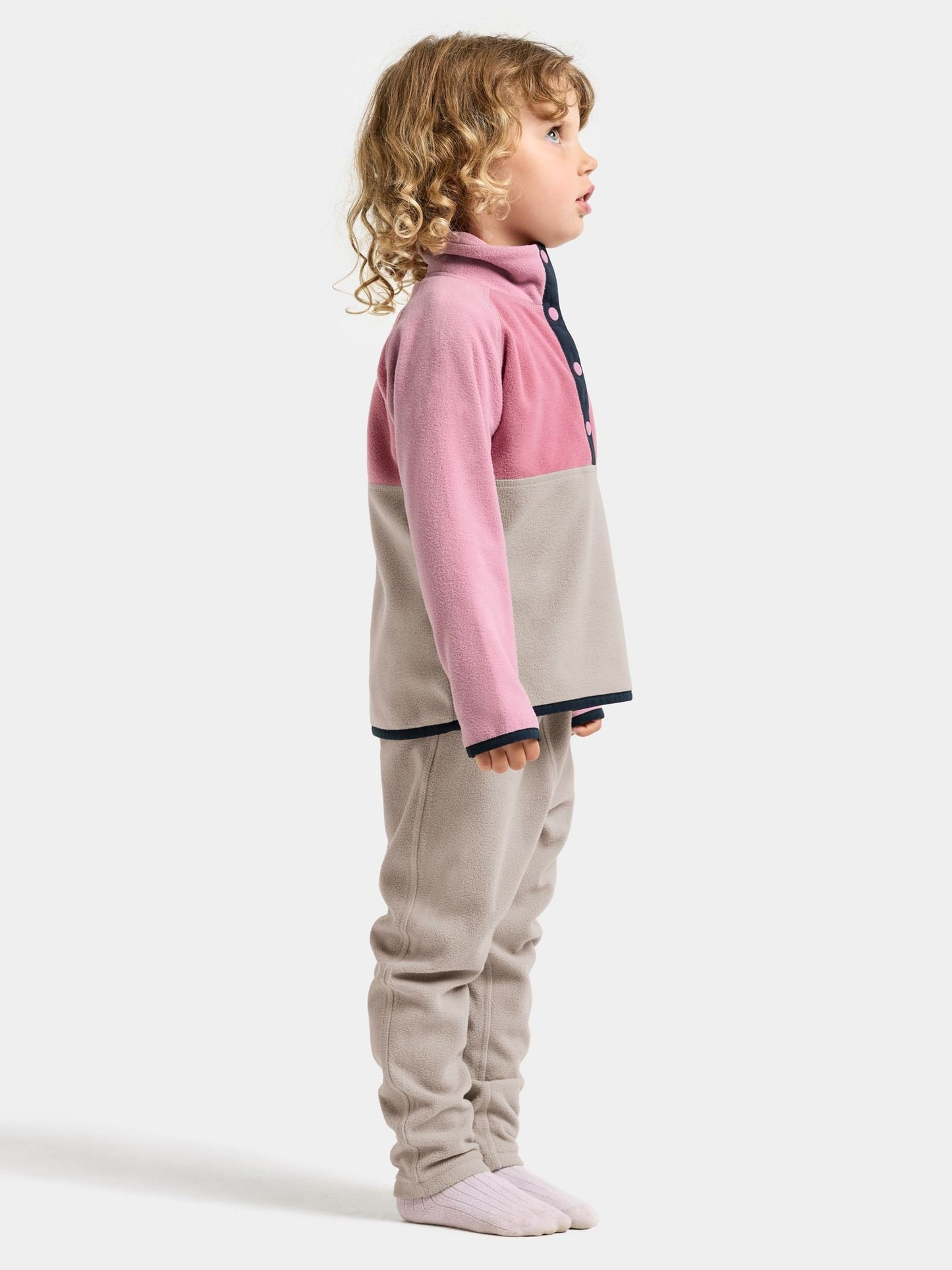 Dsiney Kidz - Didriksons Pink Monte Half Button Fleece image 2