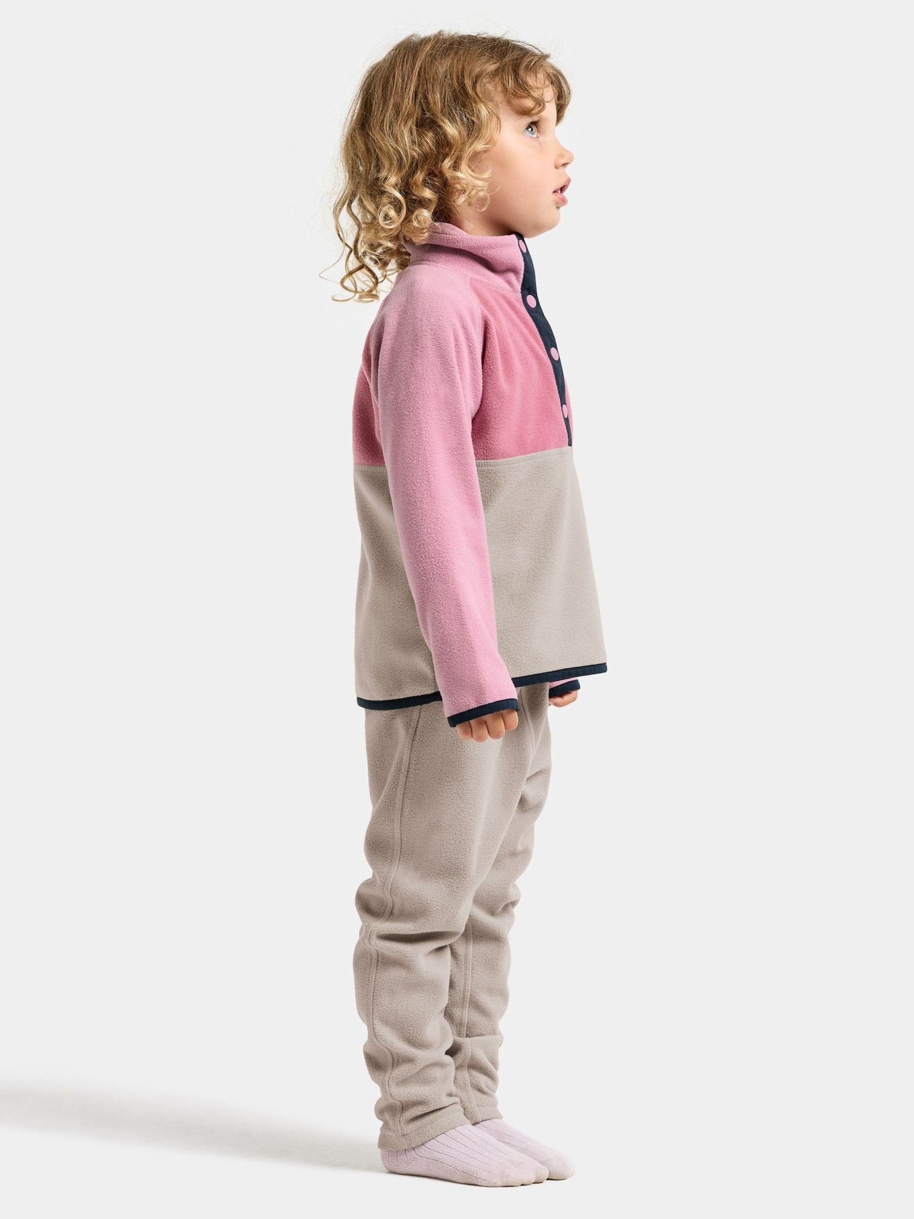 Dsiney Kidz - Didriksons Pink Monte Half Button Fleece image 2
