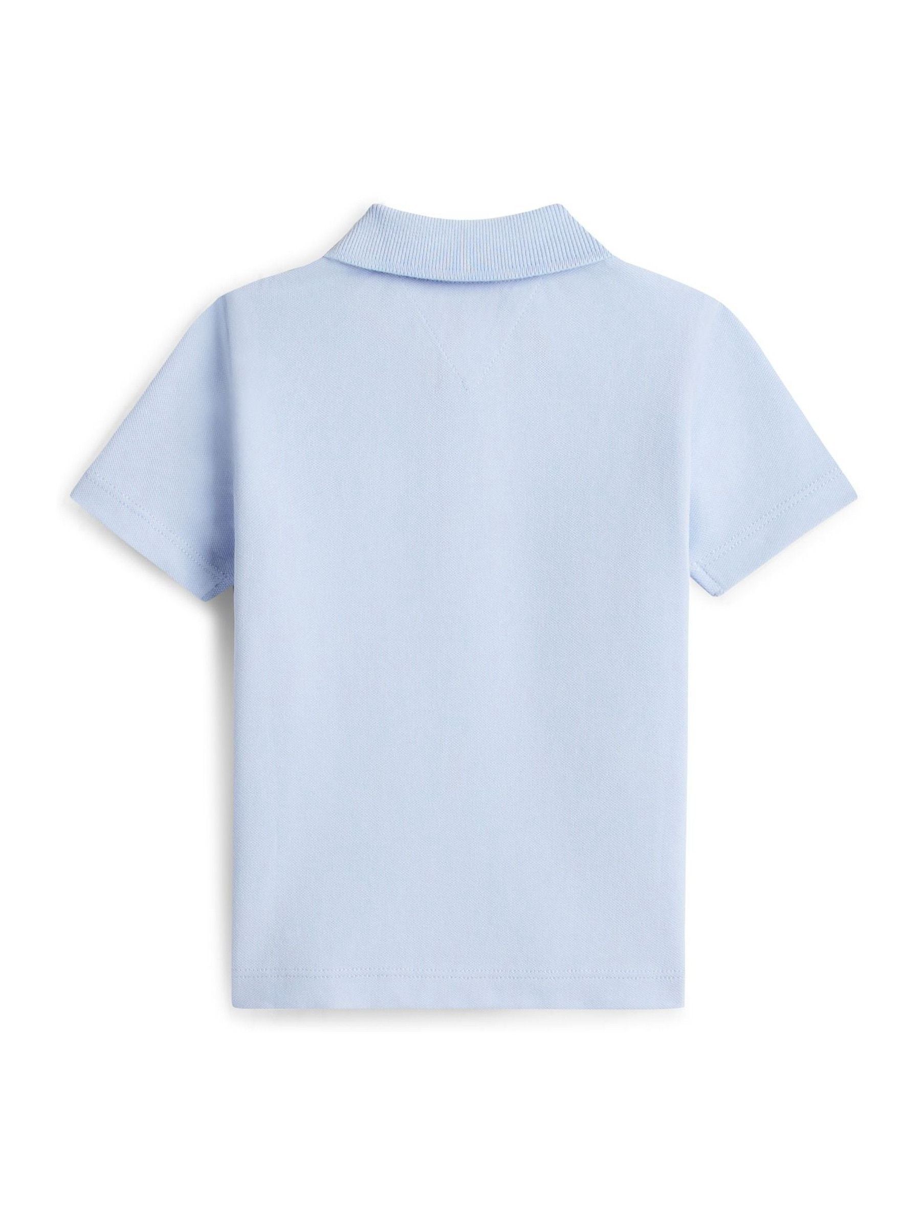 Dsiney Kidz - Tommy Hilfiger Blue Essential Regular Fit Pique Polo Shirt image 2