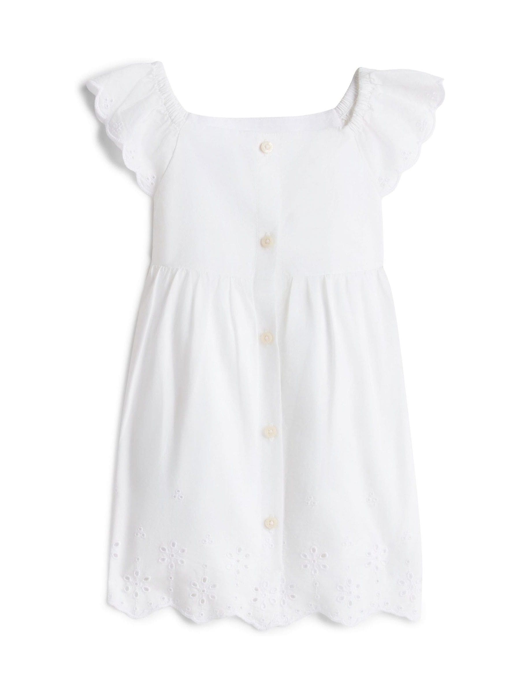 Tommy Hilfiger White Broderie Anglaise Dress And Bloomers Set image 1