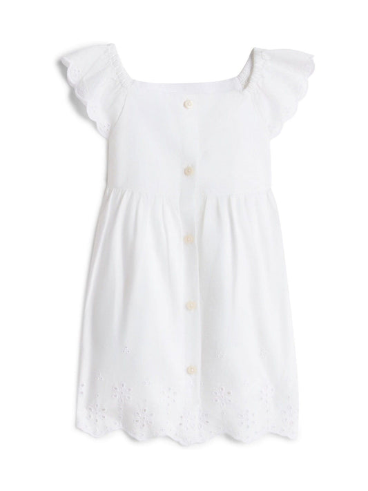 Tommy Hilfiger White Broderie Anglaise Dress And Bloomers Set image 1