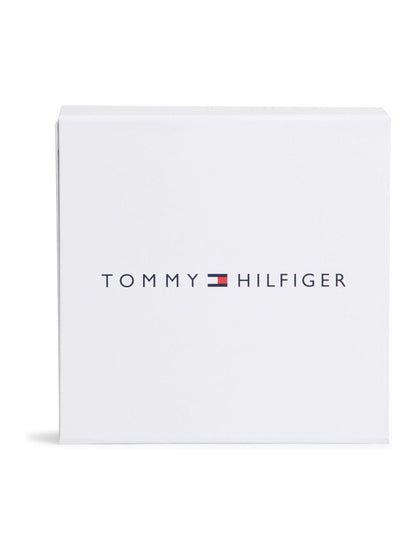 Tommy Hilfiger Brown Essential Dungaree Shorts And T-Shirt Gift Box image 3