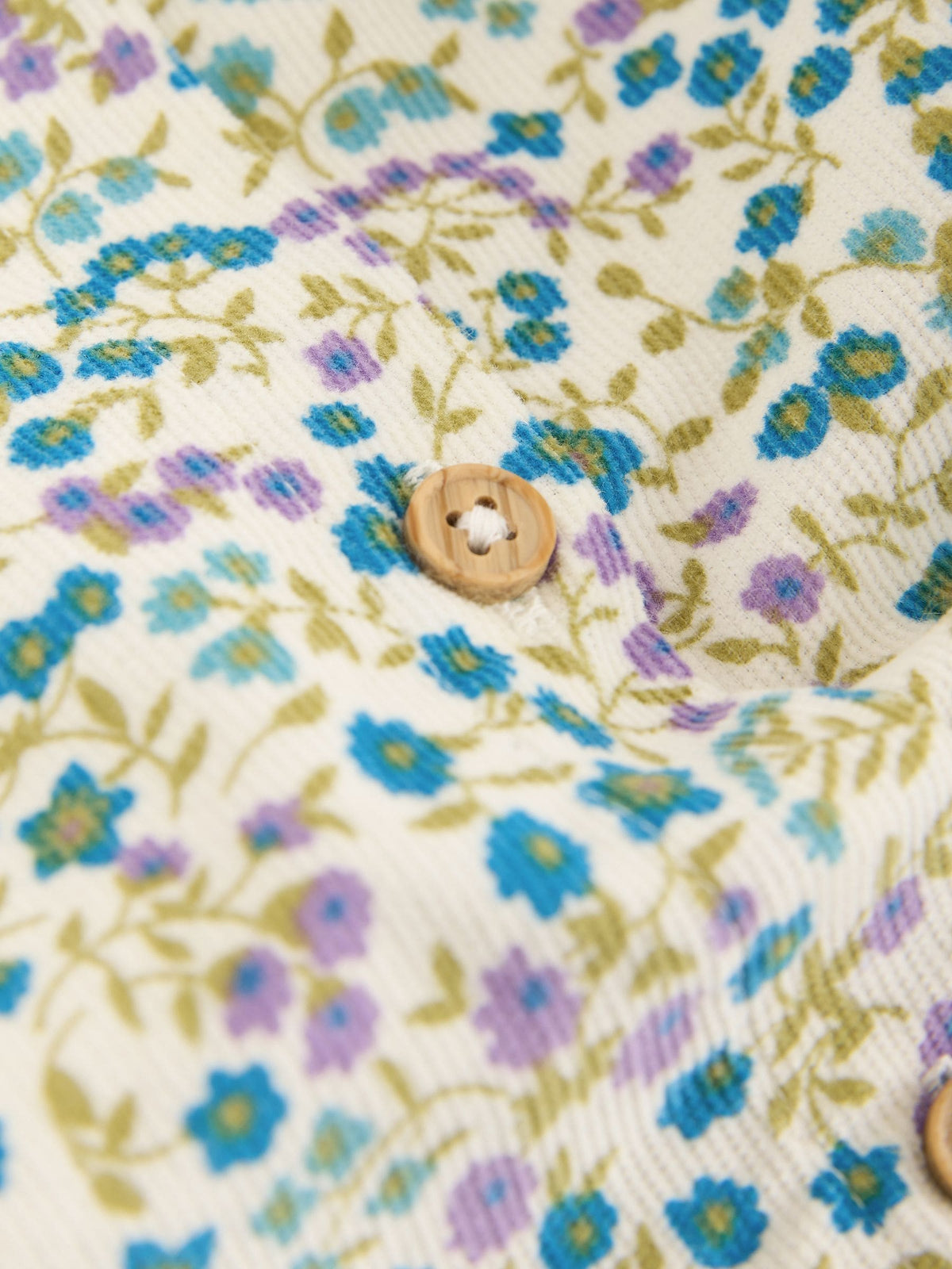 Dsiney Kidz - Blue Ditsy Floral Cord 3D Bow Collar Dress (3mths-8yrs) image 8