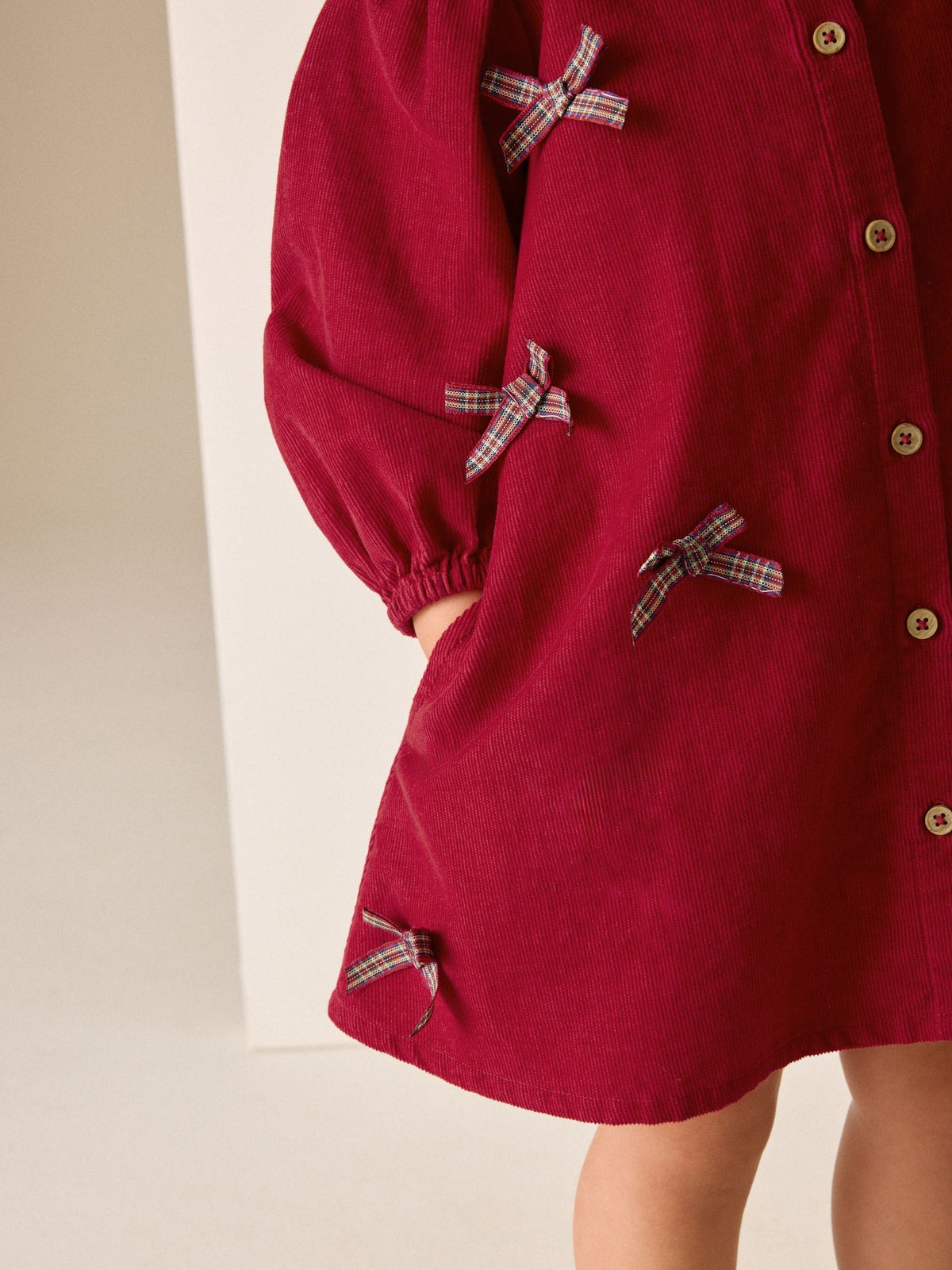 Dsiney Kidz - Red Cord 3D Bow Collar Dress (3mths-8yrs) image 4