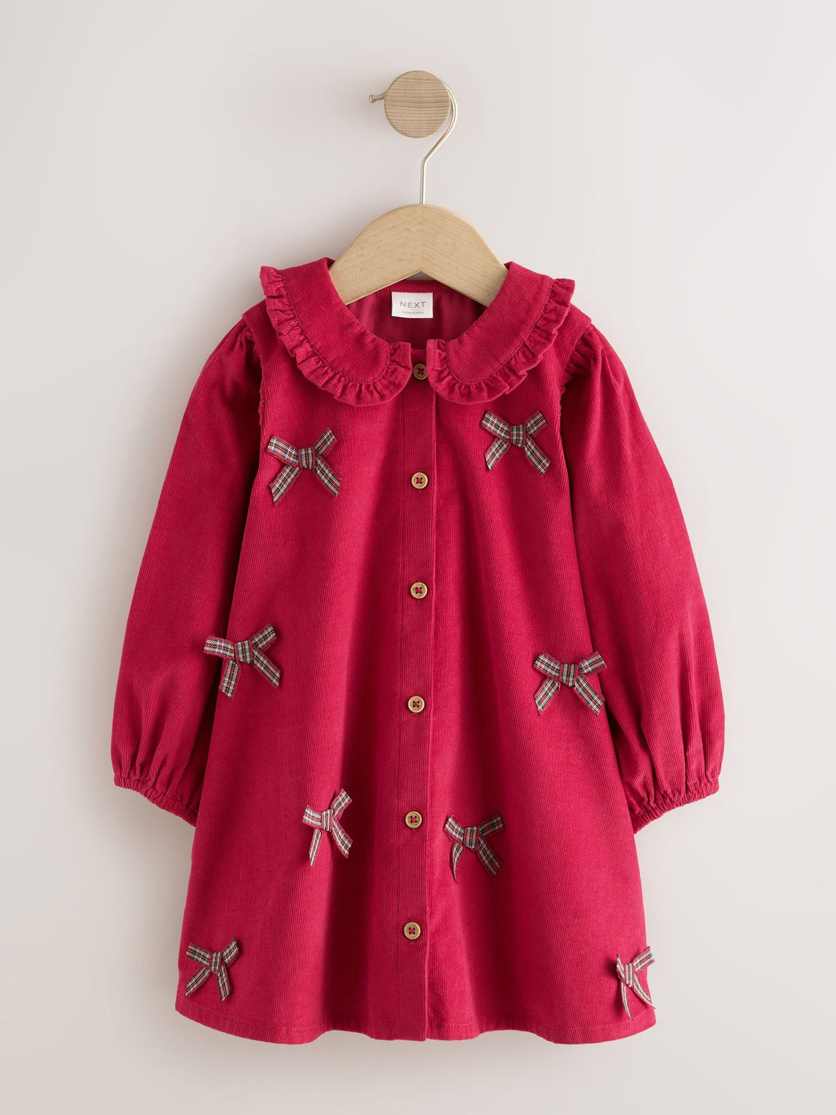Dsiney Kidz - Red Cord 3D Bow Collar Dress (3mths-8yrs) image 5