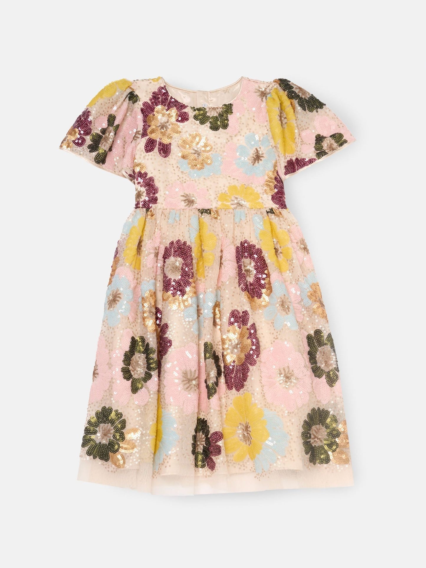 Angel & Rocket White Verity Flower Sequin Dress image 6
