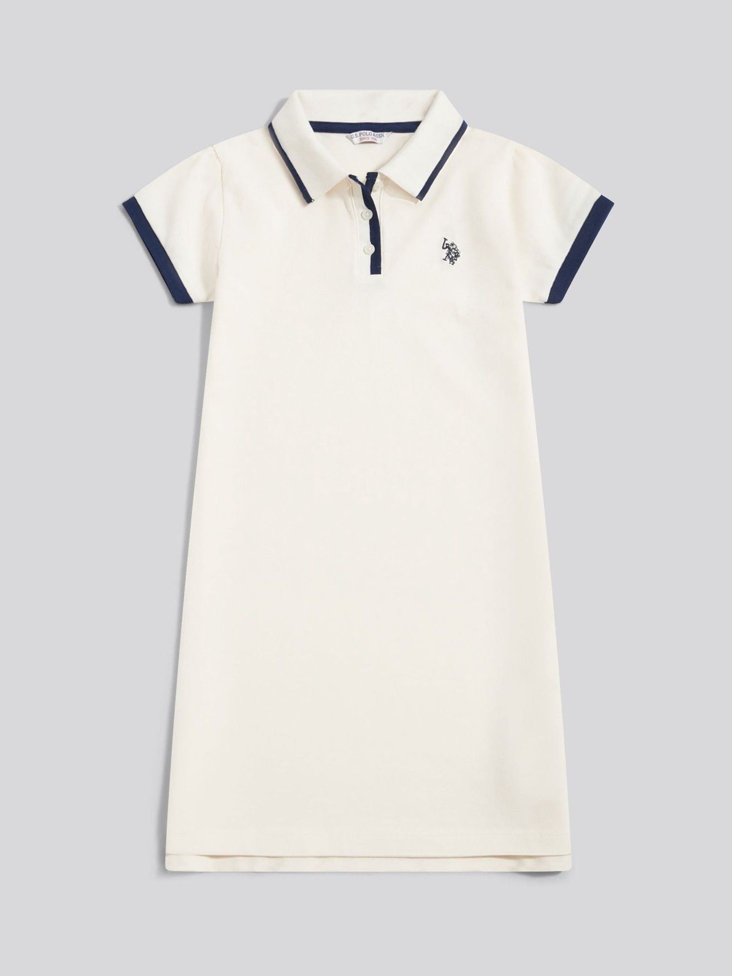 U.S. Polo Assn Off White Cap Sleeve Polo Dress image 1