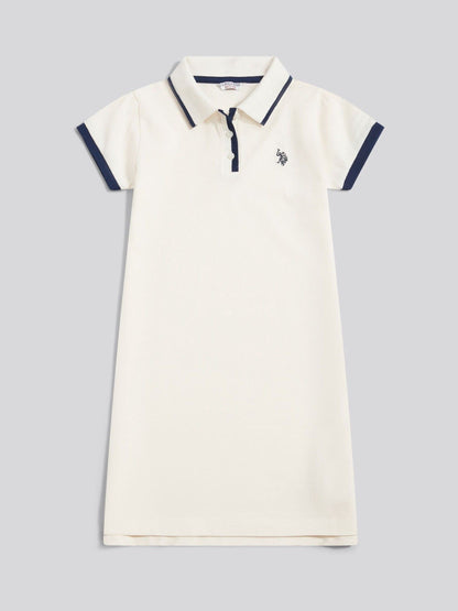 U.S. Polo Assn Off White Cap Sleeve Polo Dress image 1