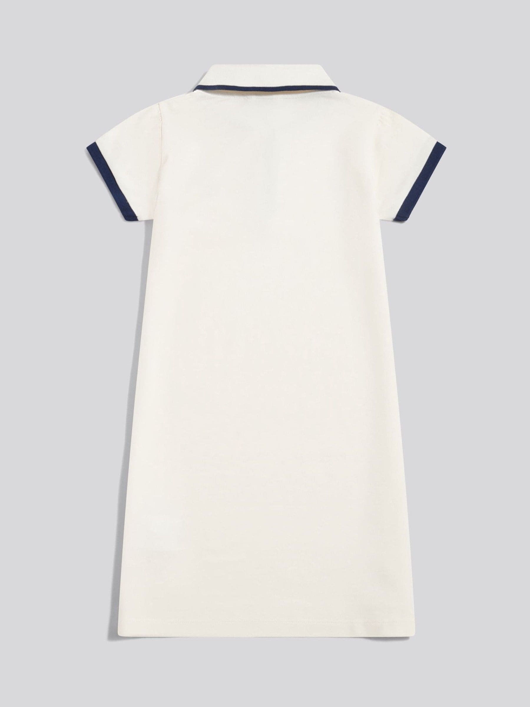 U.S. Polo Assn Off White Cap Sleeve Polo Dress image 2