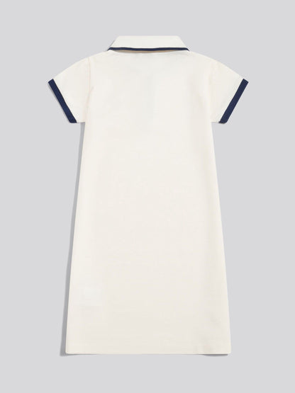 U.S. Polo Assn Off White Cap Sleeve Polo Dress image 2