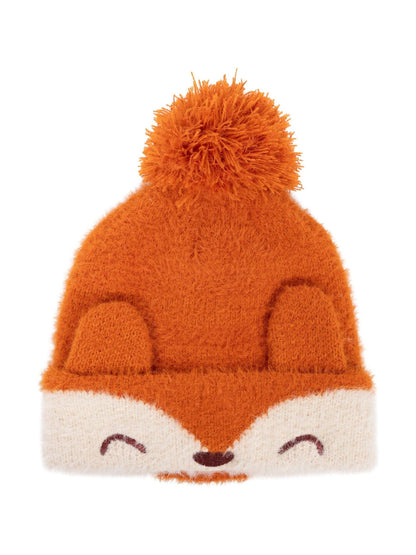 Trespass Orange Mr Foy Fox Knitted Pom Beanie - image 1