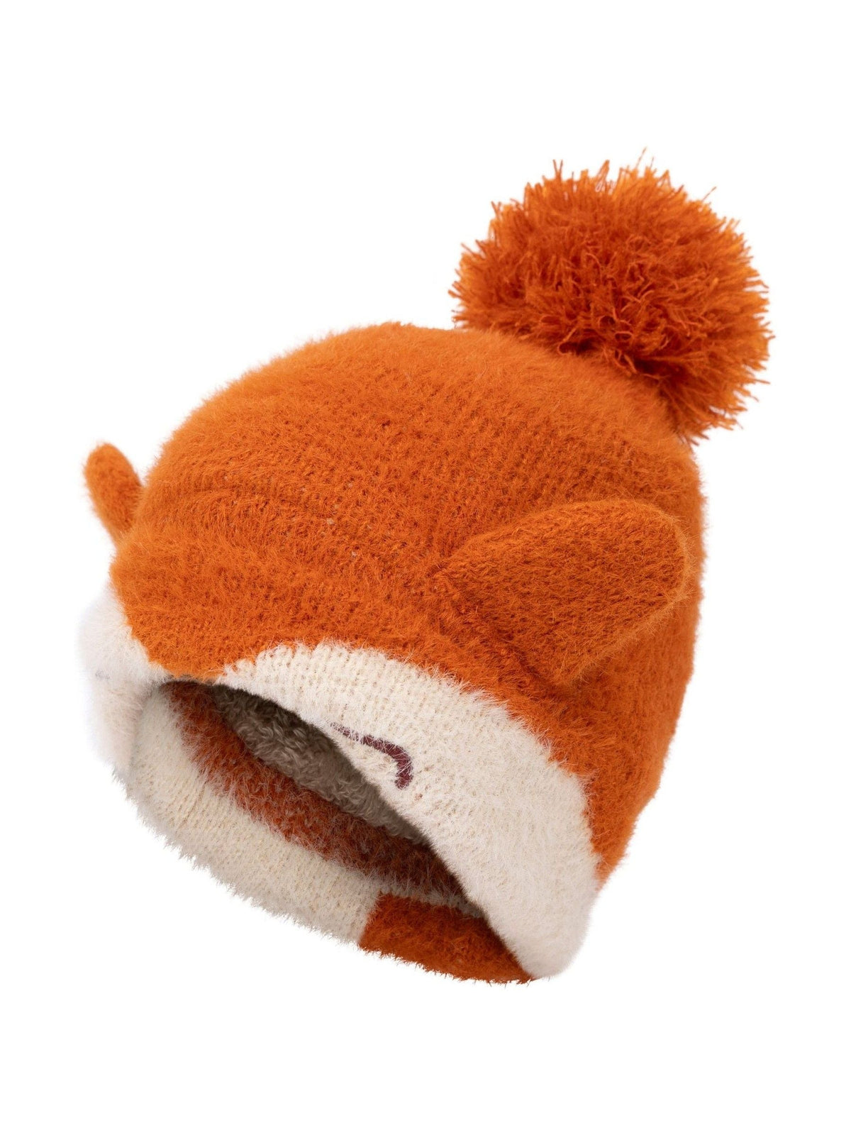 Trespass Orange Mr Foy Fox Knitted Pom Beanie - image 2