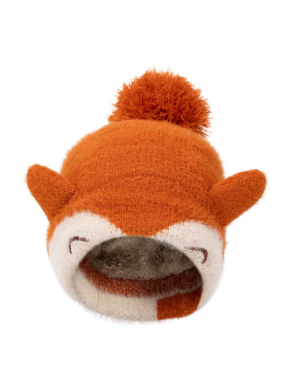 Trespass Orange Mr Foy Fox Knitted Pom Beanie - image 3