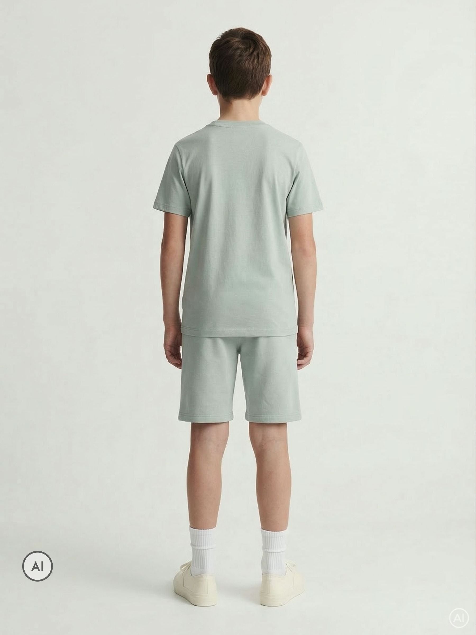 Dsiney Kidz - JACK & JONES Junior Green Top & Shorts Set image 2