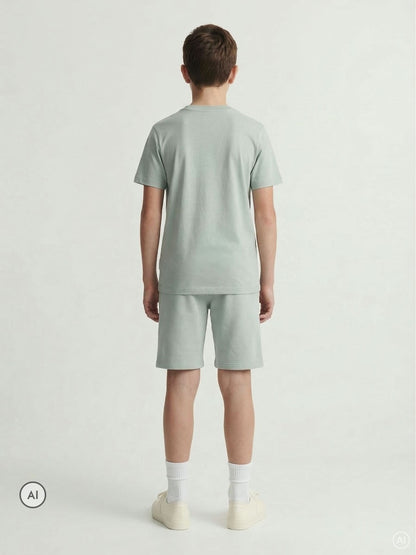 Dsiney Kidz - JACK & JONES Junior Green Top & Shorts Set image 2