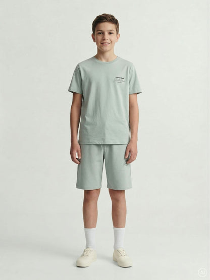 Dsiney Kidz - JACK & JONES Junior Green Top & Shorts Set image 3