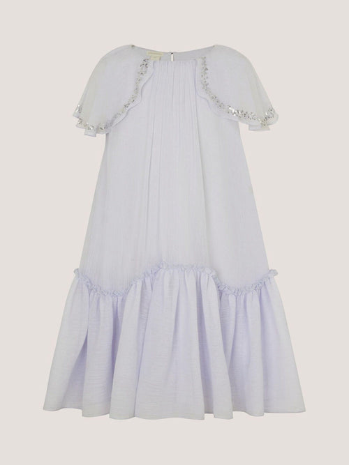 Monsoon Pale Blue Elena Sequin Swing Party Dress image 1