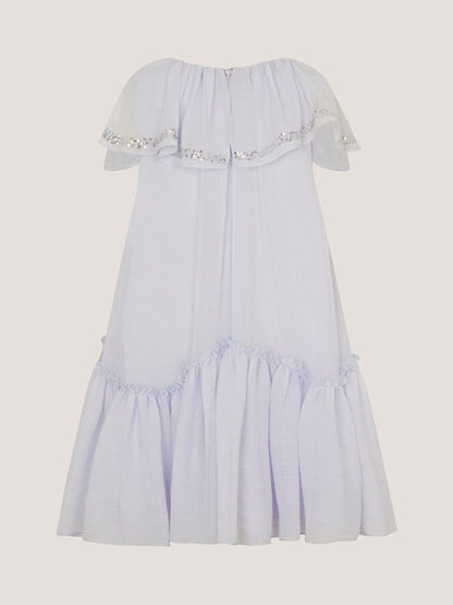 Monsoon Pale Blue Elena Sequin Swing Party Dress image 2
