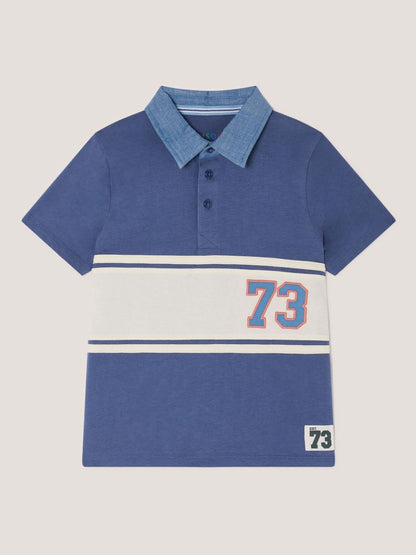 Dsiney Kidz - Monsoon Blue Chambray Collar Polo Shirt image 2