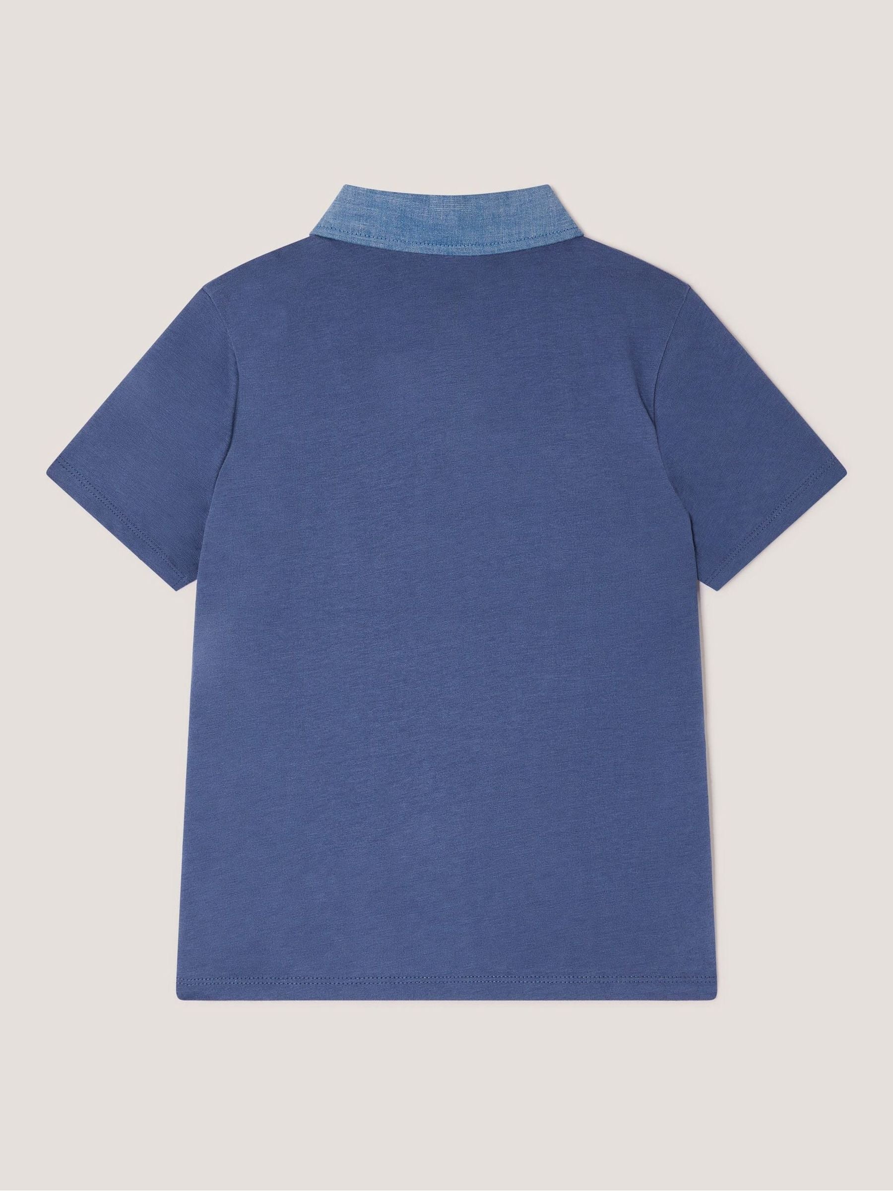 Dsiney Kidz - Monsoon Blue Chambray Collar Polo Shirt image 3