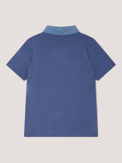 Dsiney Kidz - Monsoon Blue Chambray Collar Polo Shirt image 3