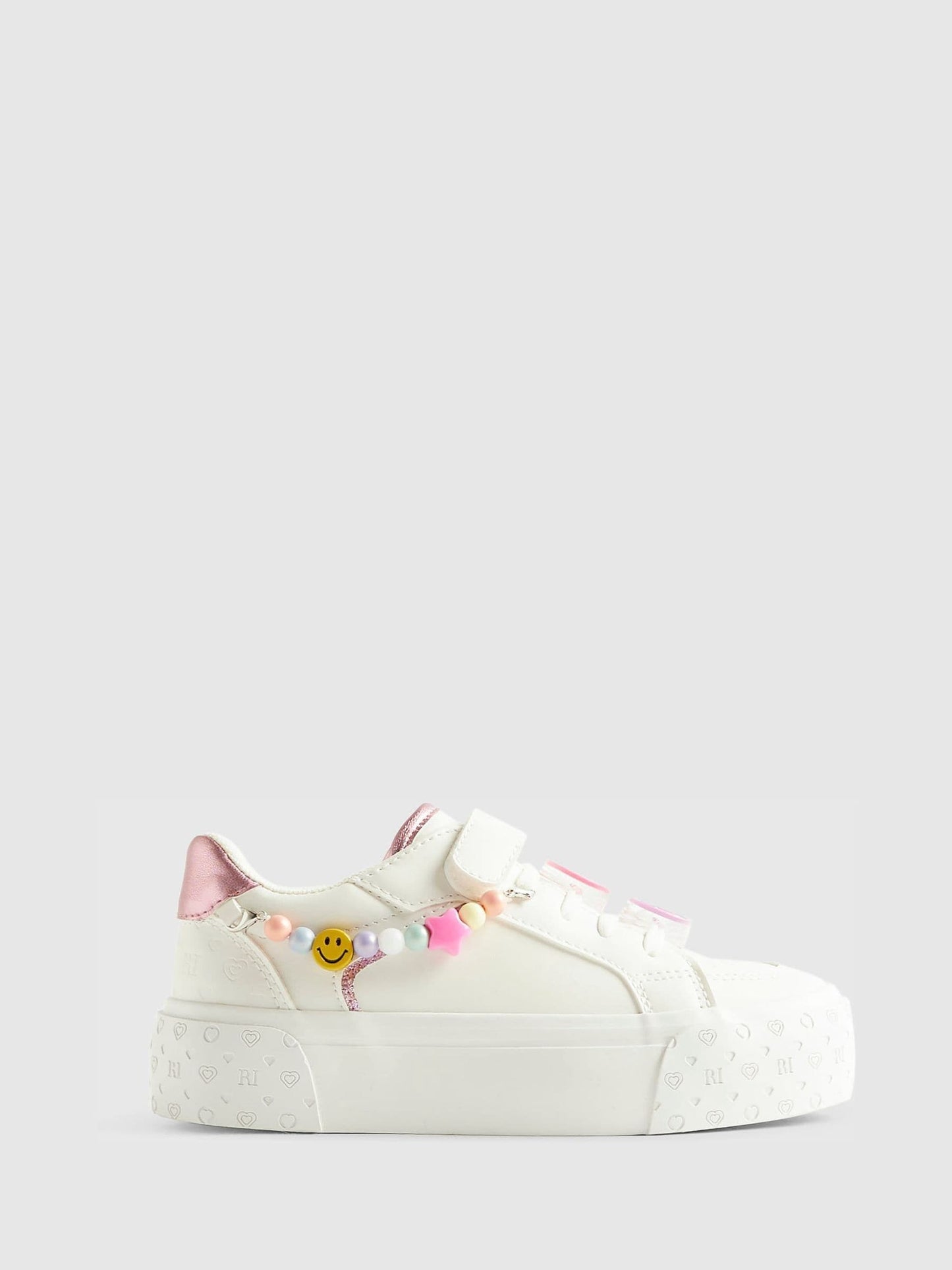 River Island White Charm Trainers image 1
