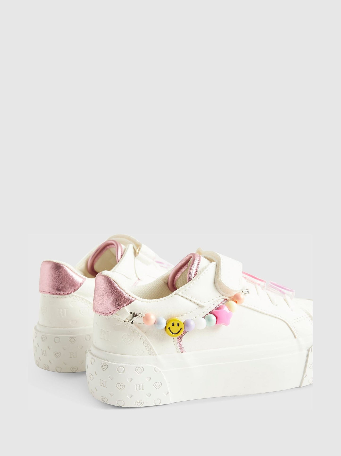 River Island White Charm Trainers image 3