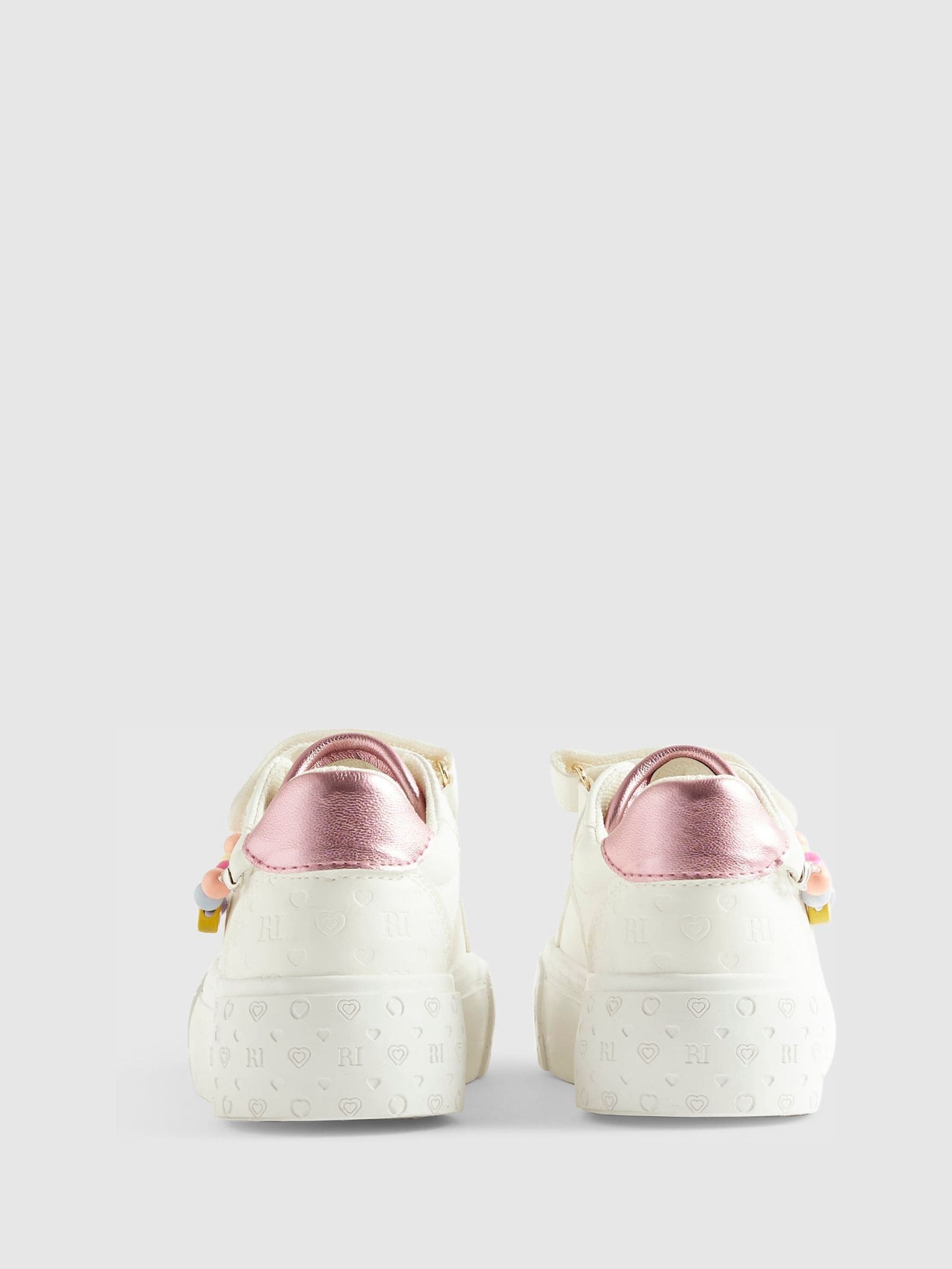 River Island White Charm Trainers image 5