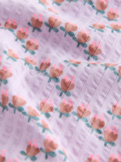 Purple Short Sleeve Peplum T-Shirt (3mths-7yrs) image 4