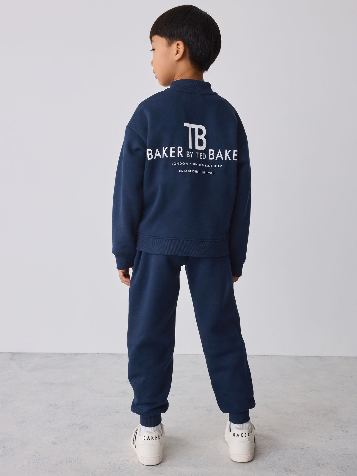 Baker by Ted Baker Navy 2 Piece Set Oversized Bomber Jacket and Joggers Set - image 4
