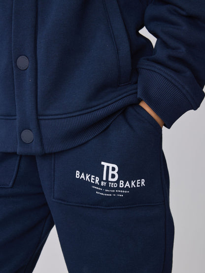 Baker by Ted Baker Navy 2 Piece Set Oversized Bomber Jacket and Joggers Set - image 6
