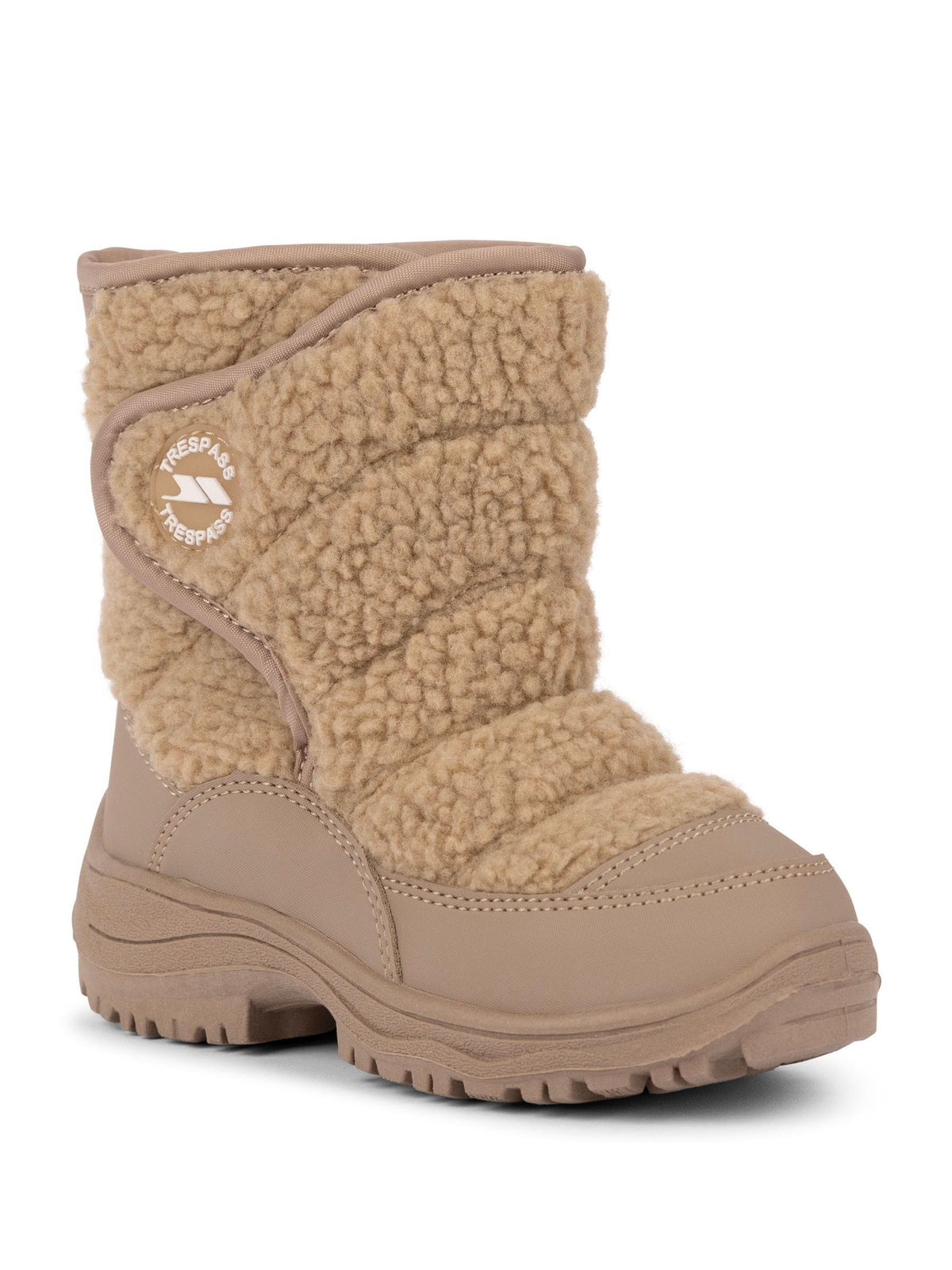Trespass Brown Ewe Padded Borg Detail Snow Boots - image 3