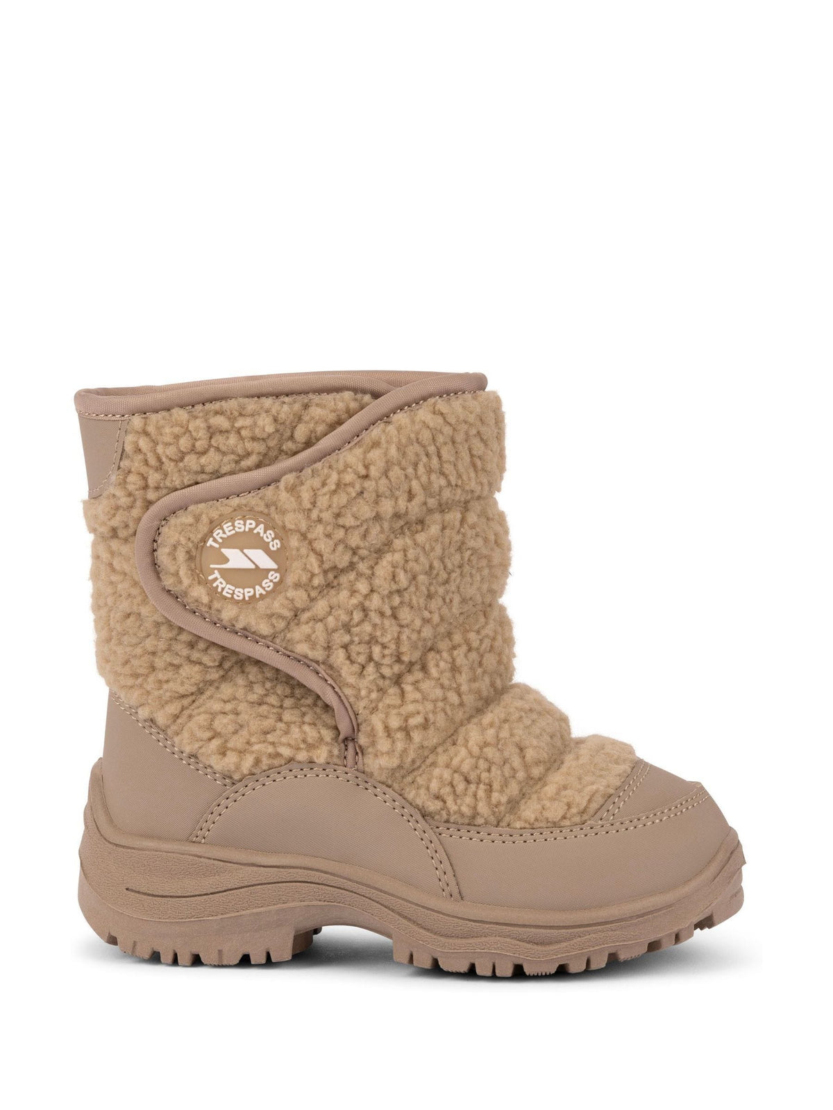 Trespass Brown Ewe Padded Borg Detail Snow Boots - image 4