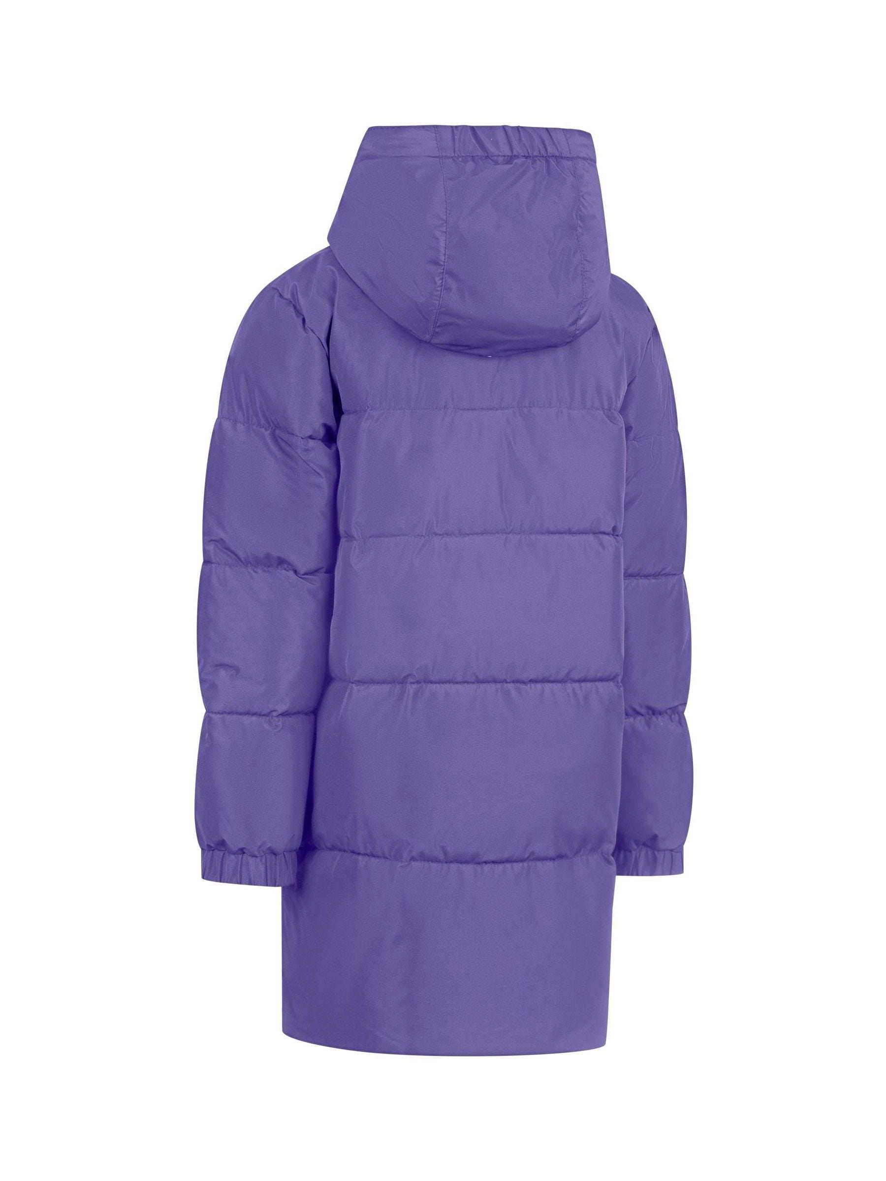 Dsiney Kidz - Trespass Purple Northridge Longline Puffer Jacket image 2