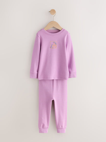 Lilac Purple Unicorn Snuggle Pyjamas 3 Pack (9mths-12yrs) - image 2