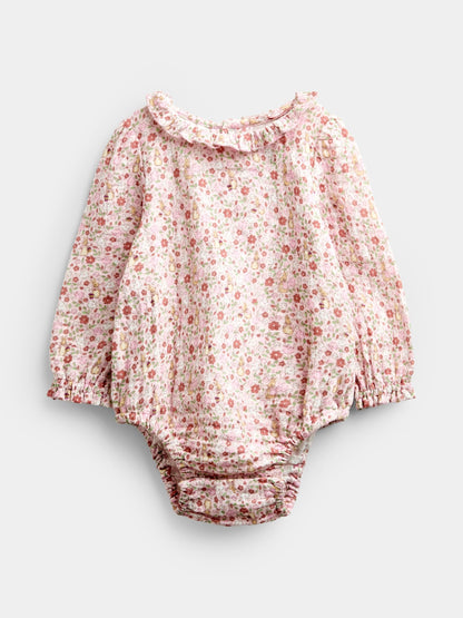 JoJo Maman Bébé Pink Peter Rabbit Flopsy Cord Dungaree Set image 2