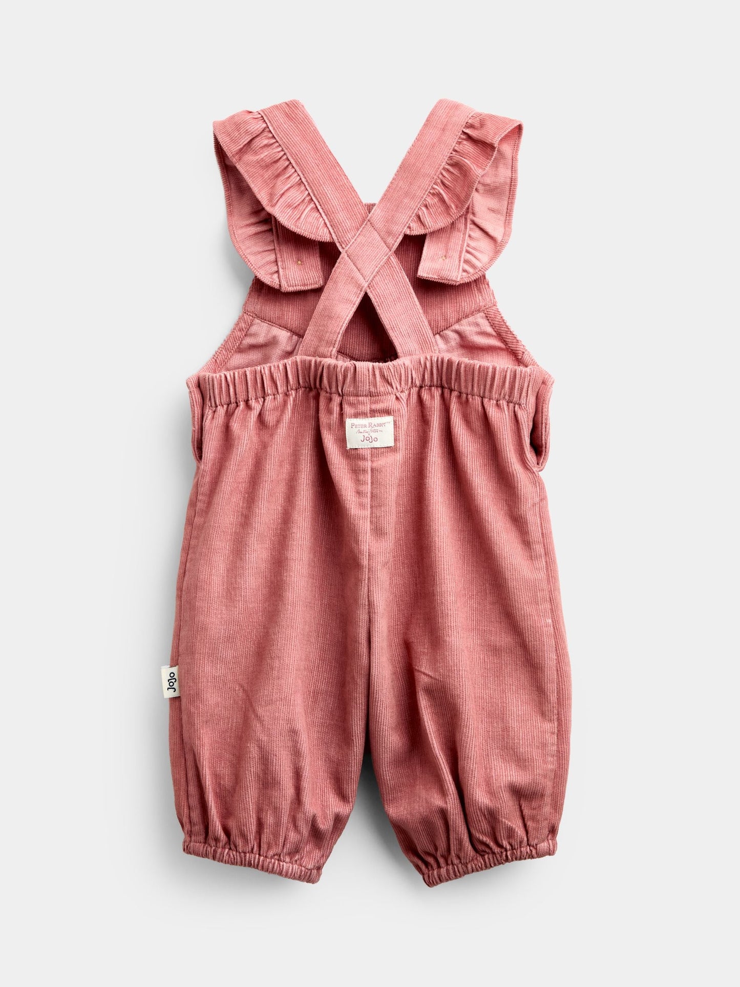 JoJo Maman Bébé Pink Peter Rabbit Flopsy Cord Dungaree Set image 5