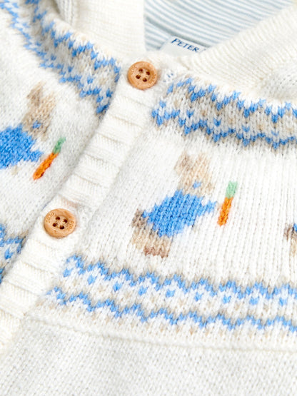 JoJo Maman Bébé Natural Peter Rabbit Fairisle Cardigan - image 4