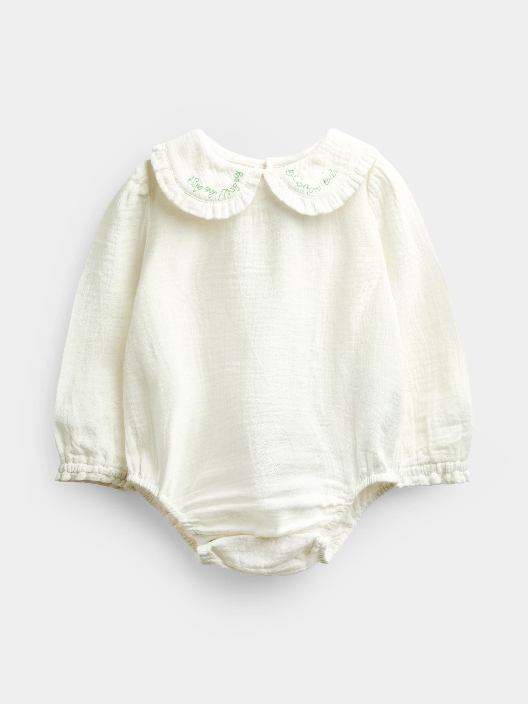 JoJo Maman Bébé Green Peter Rabbit Flopsy Gingham Dungaree Set image 2