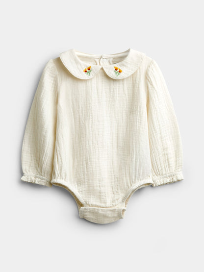 Dsiney Kidz - JoJo Maman Bébé Chambray Blue Hedgehog Embroidered Dress Set image 2