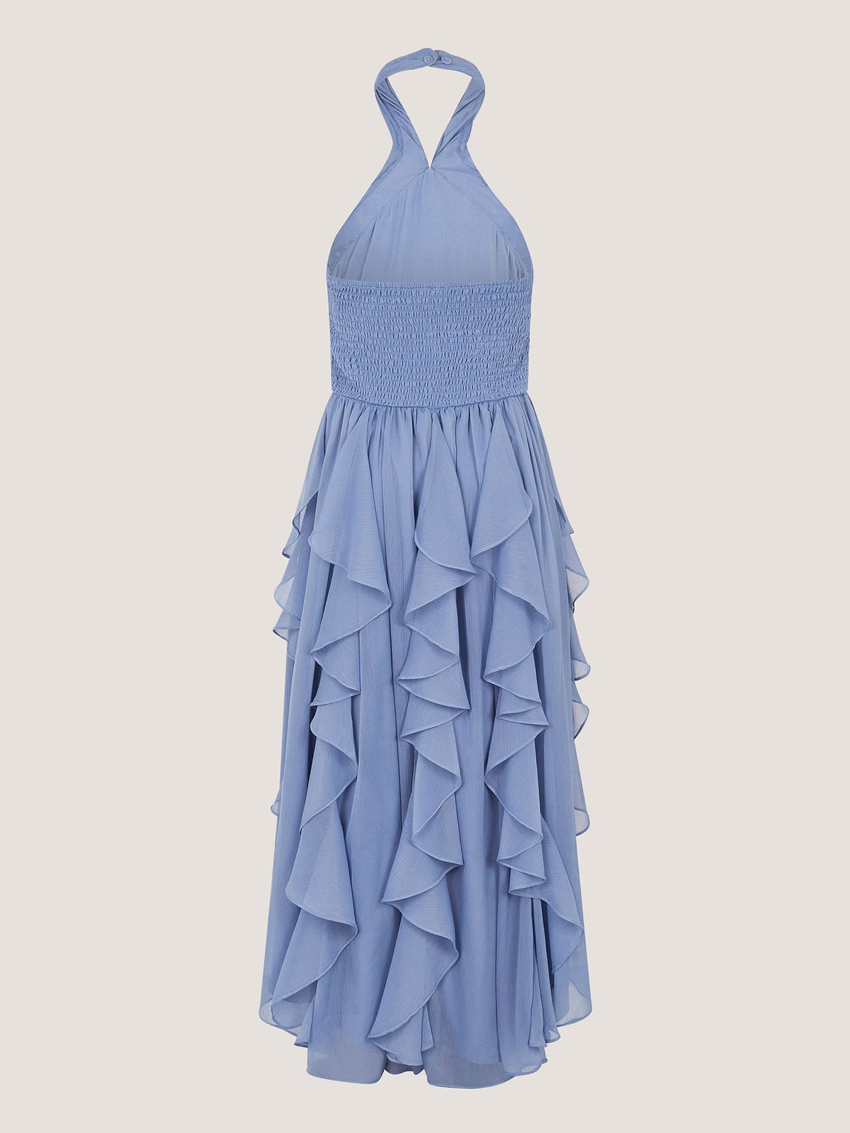 Dsiney Kidz - Monsoon Pale Blue Arizona Halter Ruffle Prom Dress image 3